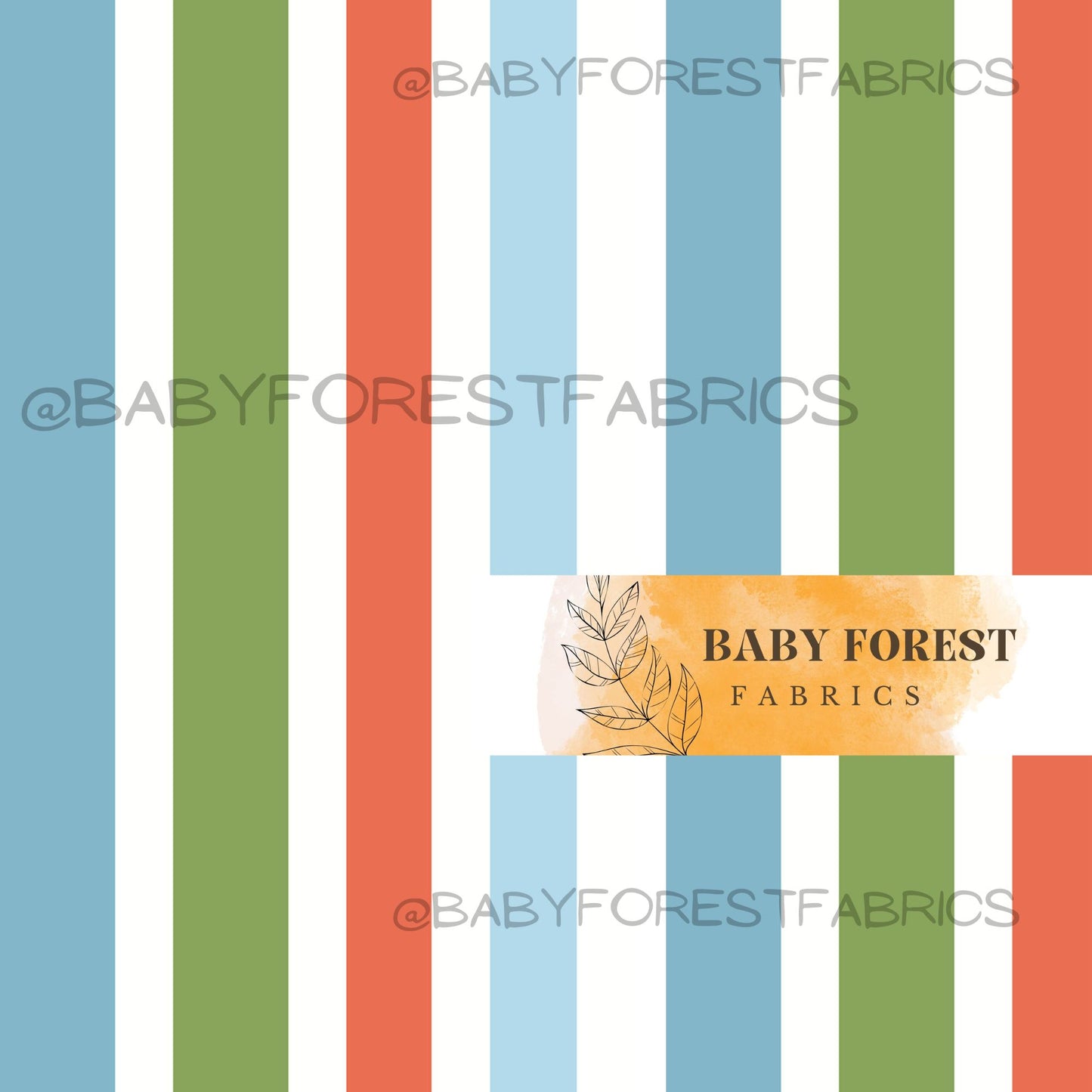 Tractor stripes white background blue green orange