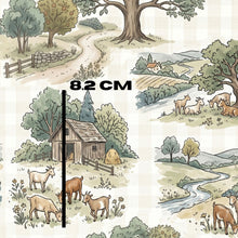 Load image into Gallery viewer, Goat farm gingham
