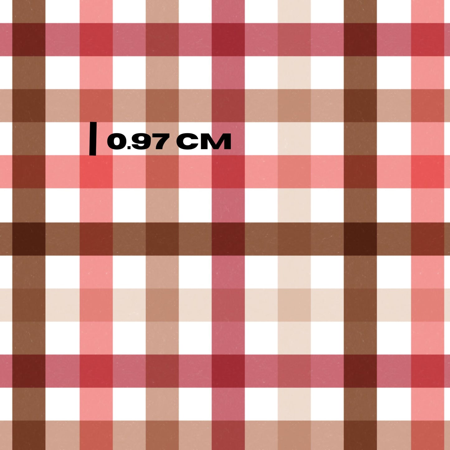 Cherry brown gingham