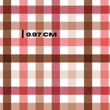 Load image into Gallery viewer, Cherry brown gingham
