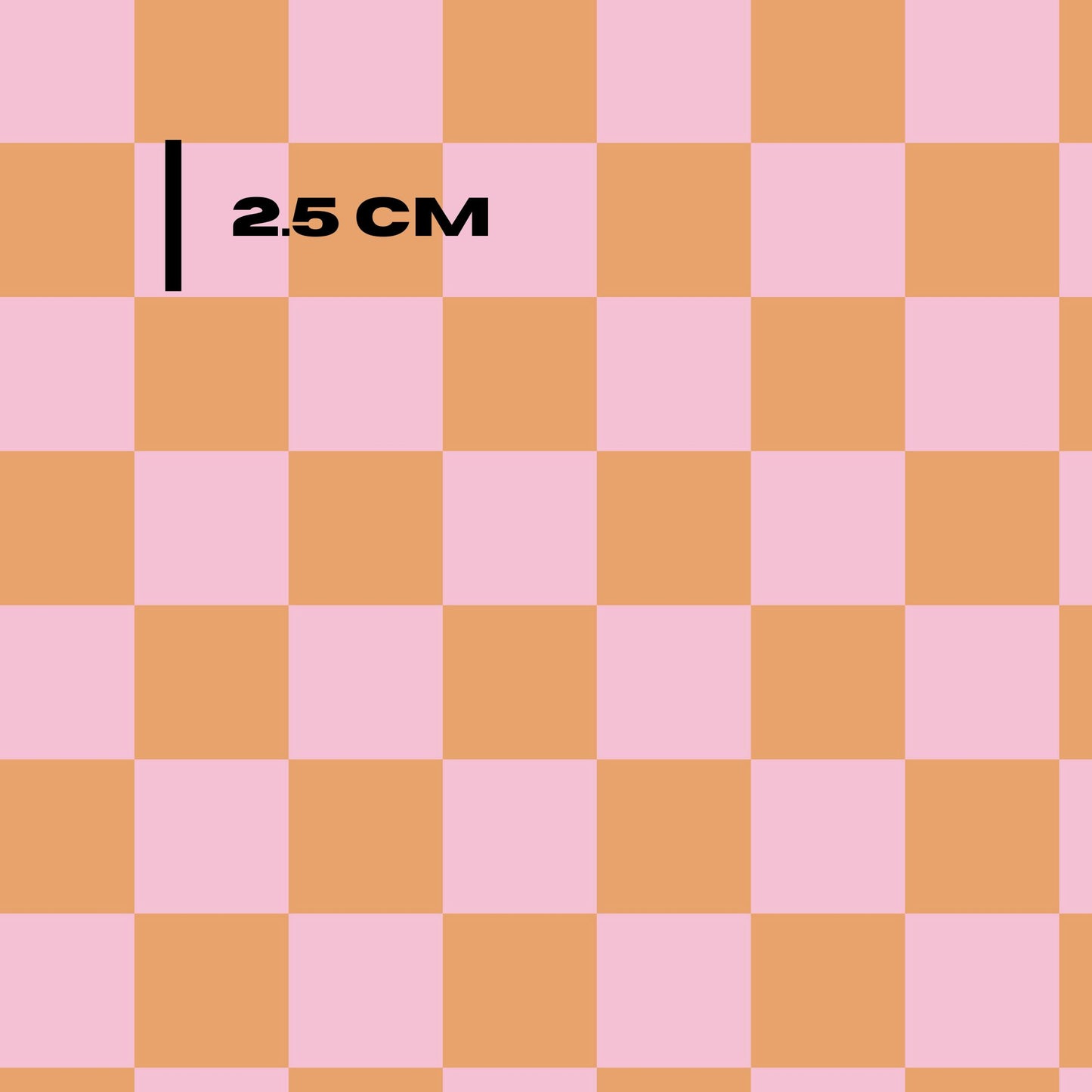 Pink and dark peach checks