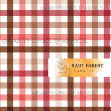 Load image into Gallery viewer, Cherry brown gingham
