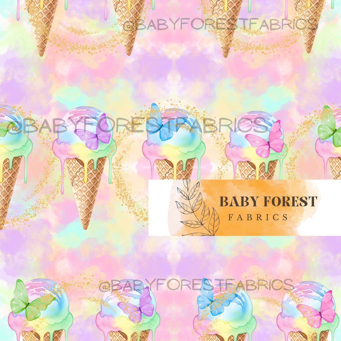 Pastel Butterfly Ice-Creams