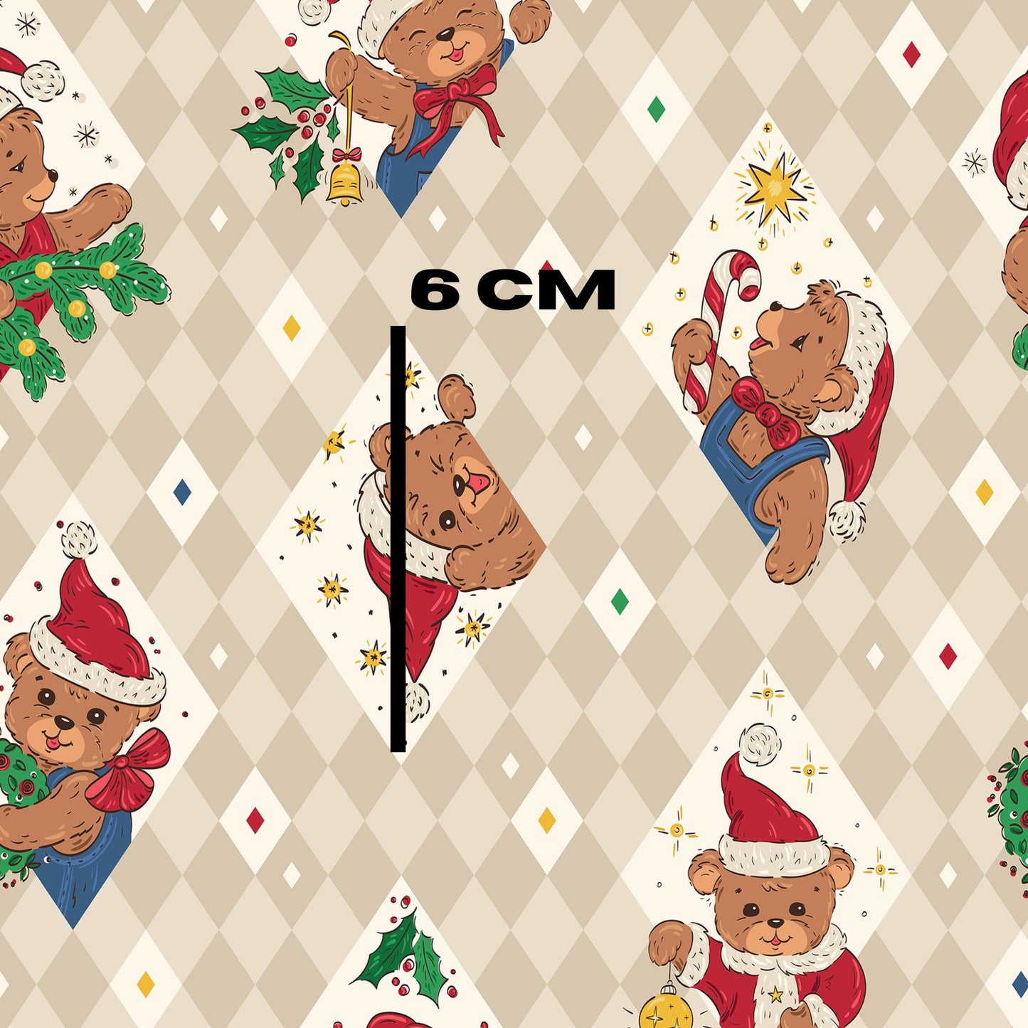 Christmas diamond bear