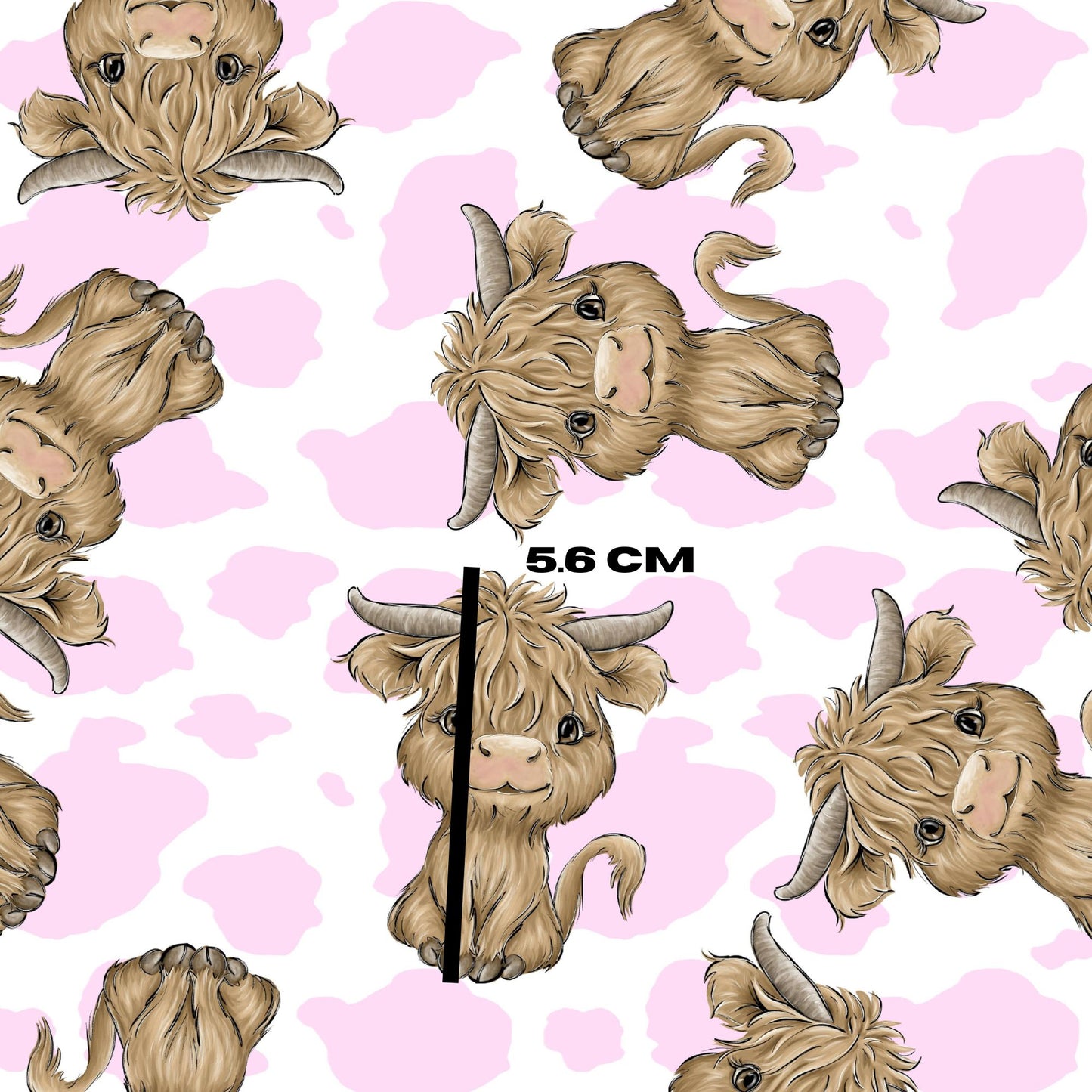 Rosy on pink cow spots