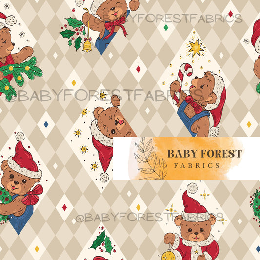 Christmas diamond bear