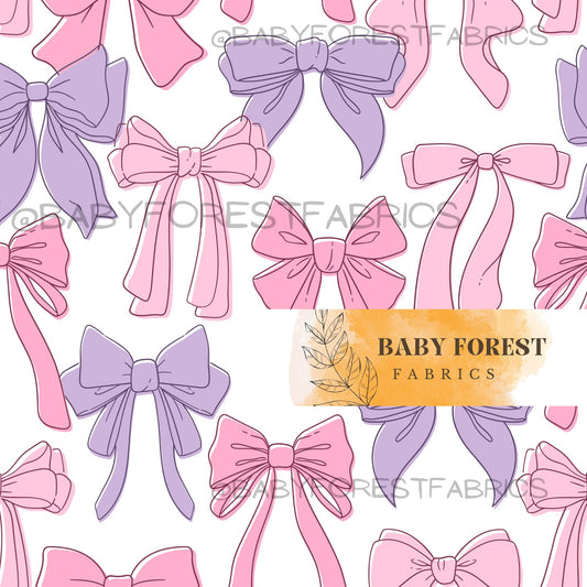 Purple rose bow