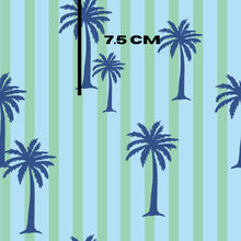Load image into Gallery viewer, Blue green palm stripe
