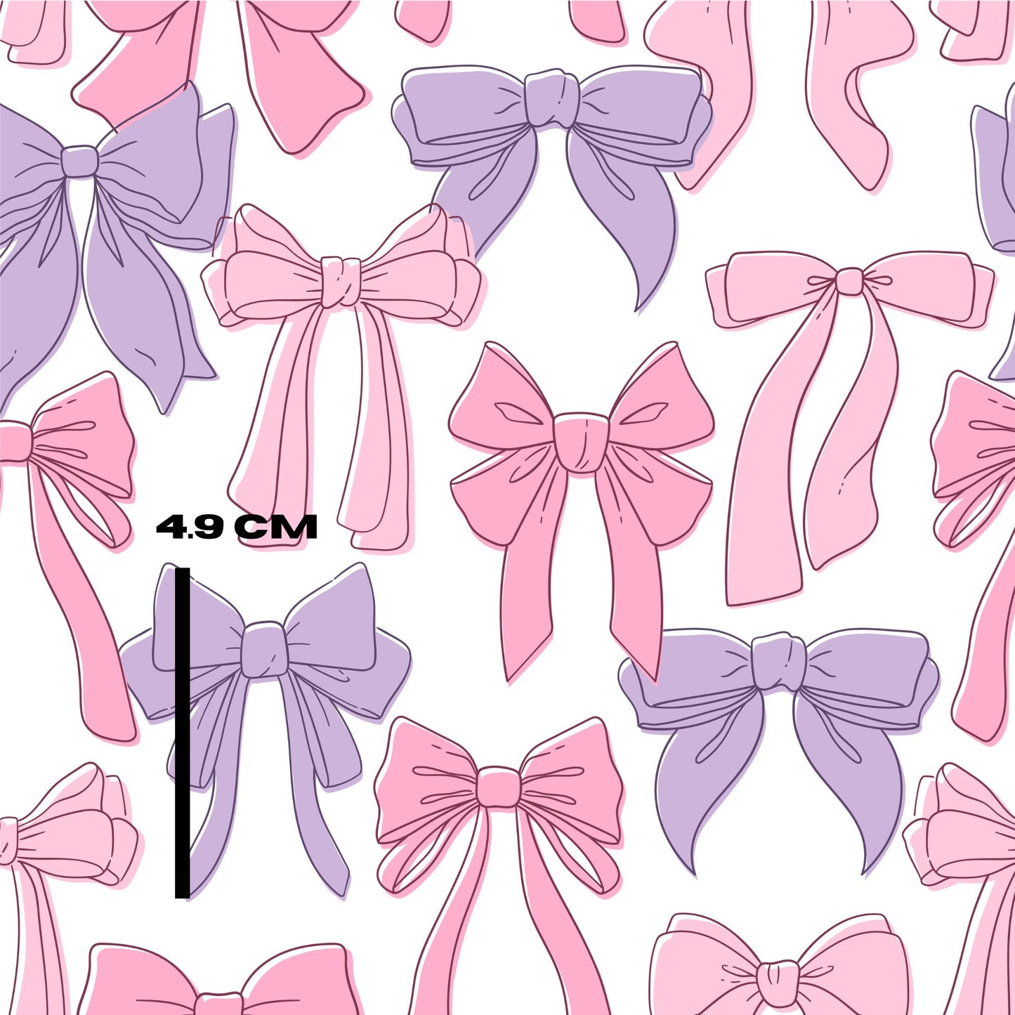 Purple rose bow