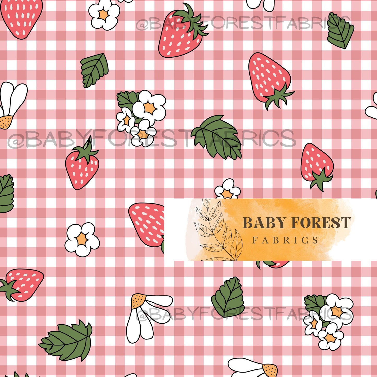 Berry gingham