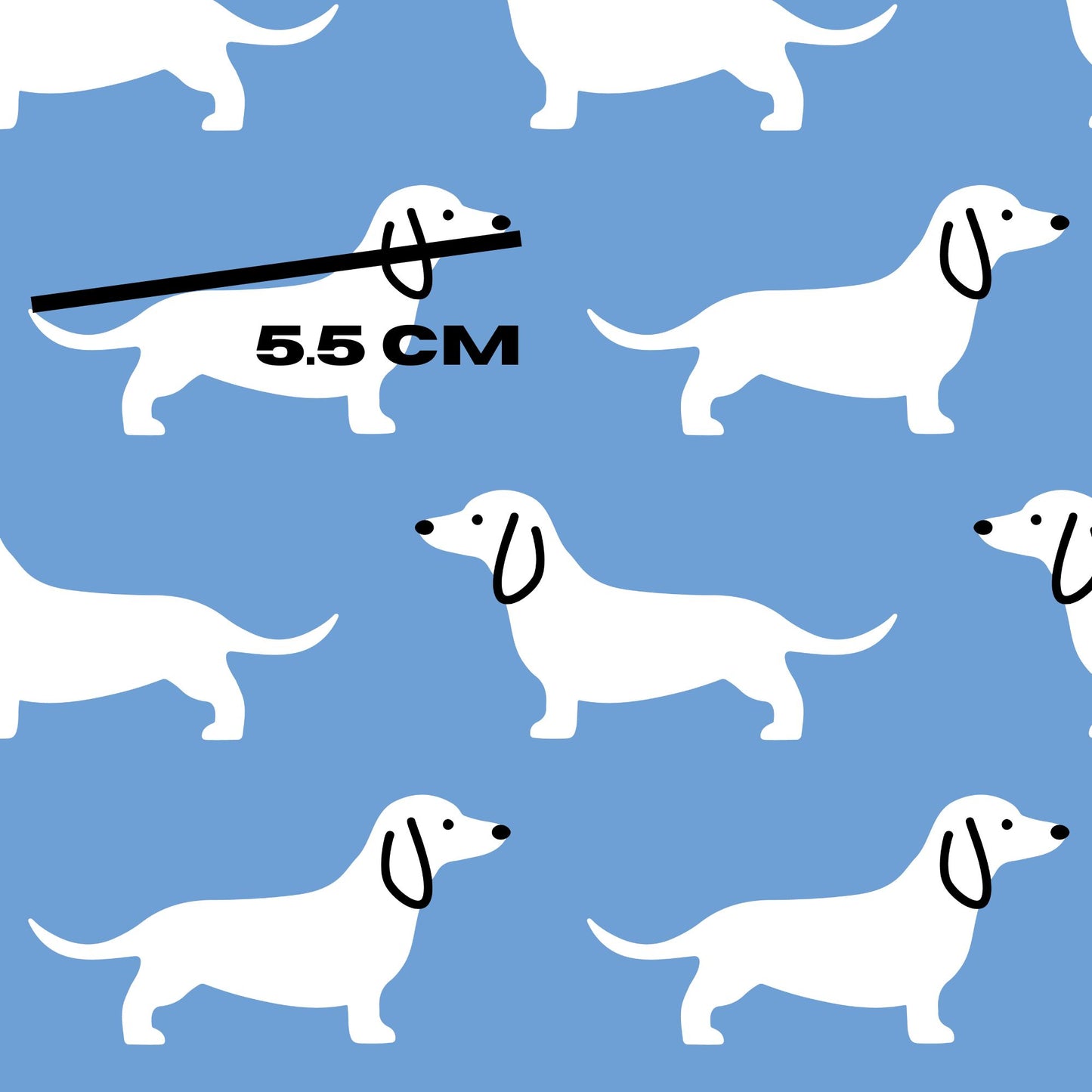 Prue Melanie Dachshund blue
