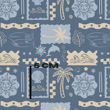 Load image into Gallery viewer, Blue gold boy surf patchwork
