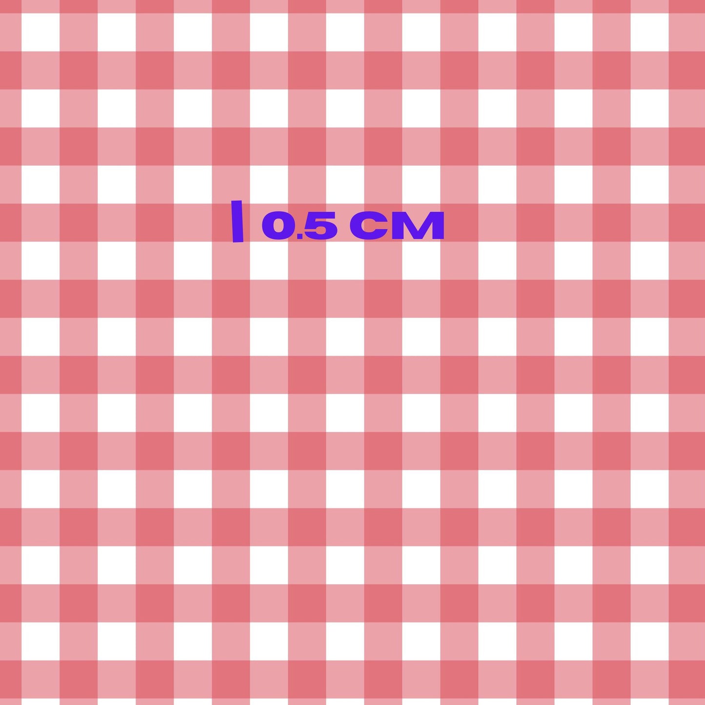 Bright colour block red gingham