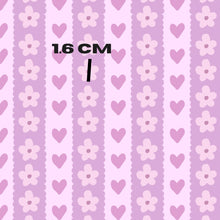 Load image into Gallery viewer, Purple floral stripe

