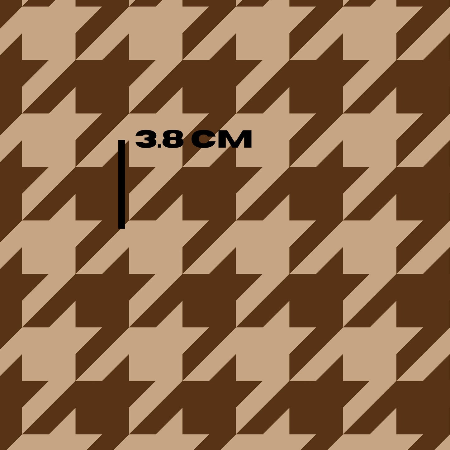 dark brown houndstooth