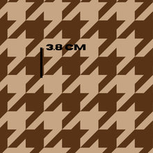 Load image into Gallery viewer, dark brown houndstooth

