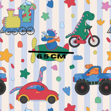 Load image into Gallery viewer, Retro travel dino stripe
