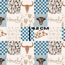 Load image into Gallery viewer, Blue cowboy patchwork
