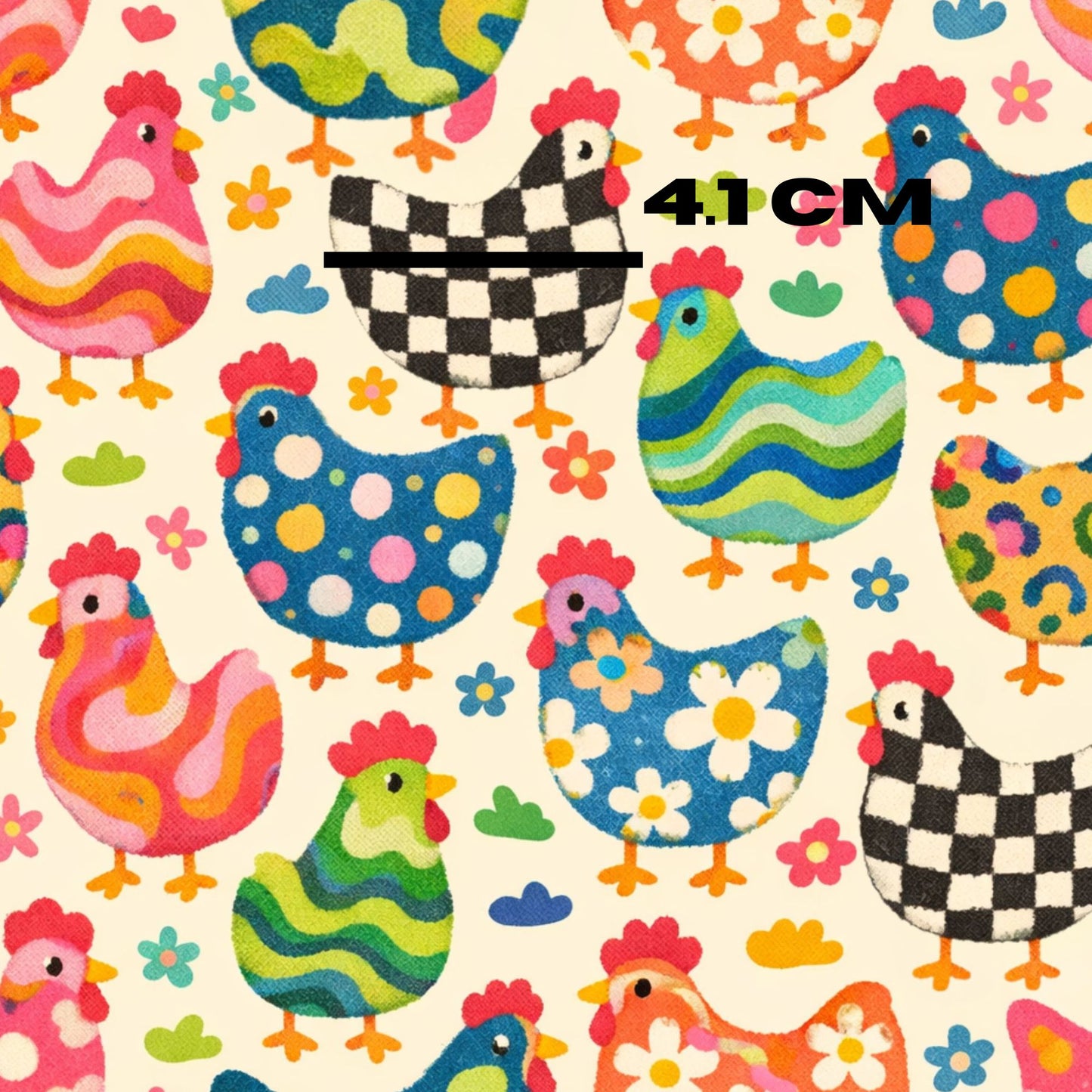 Groovy retro chicken