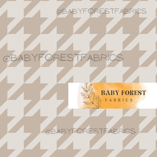 grey beige houndstooth