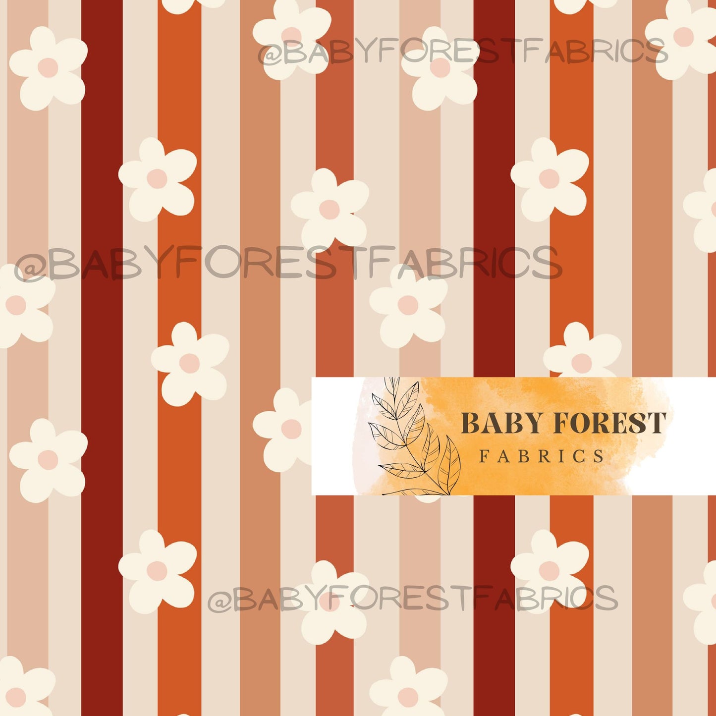 Rust Daisy stripes