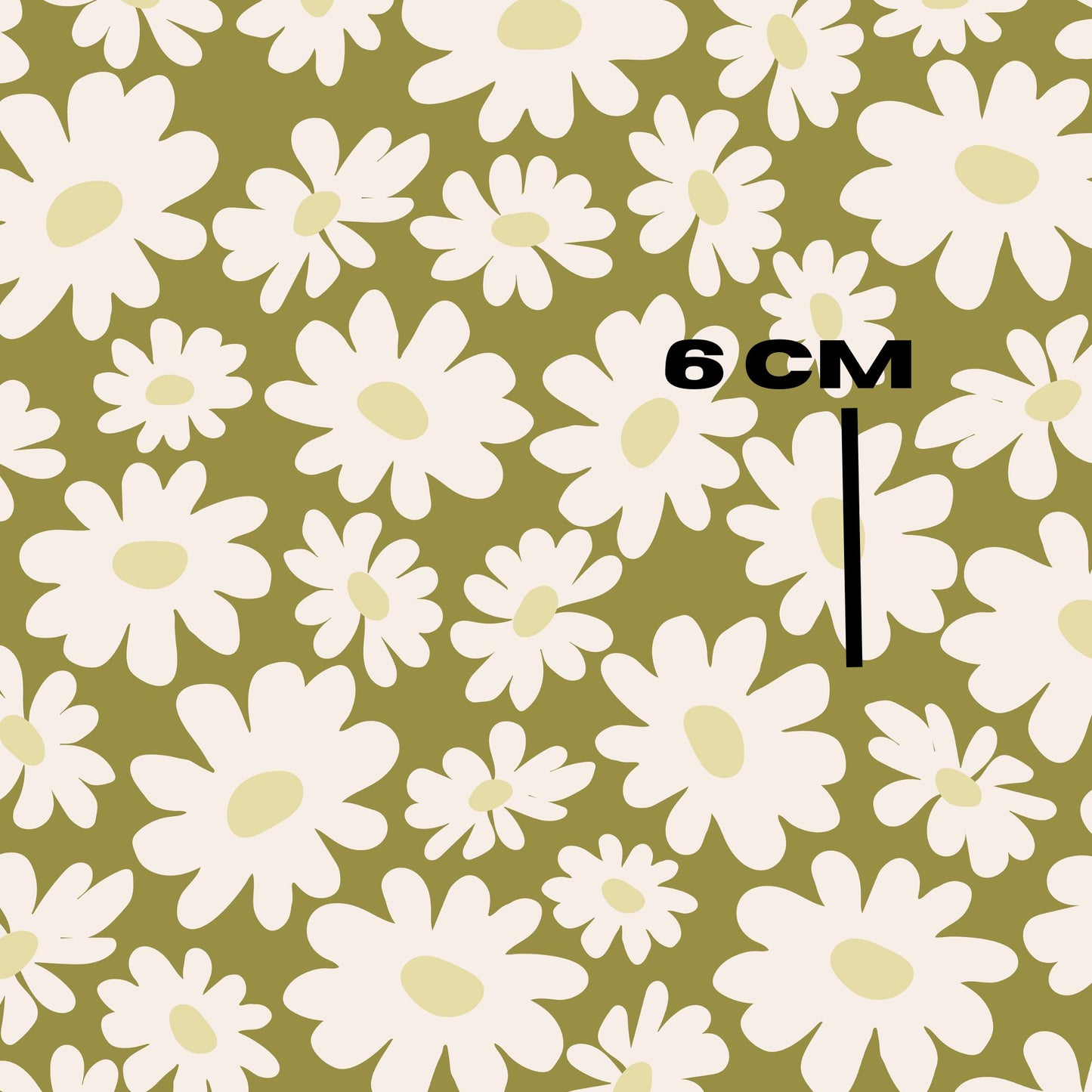 Olive green daisy