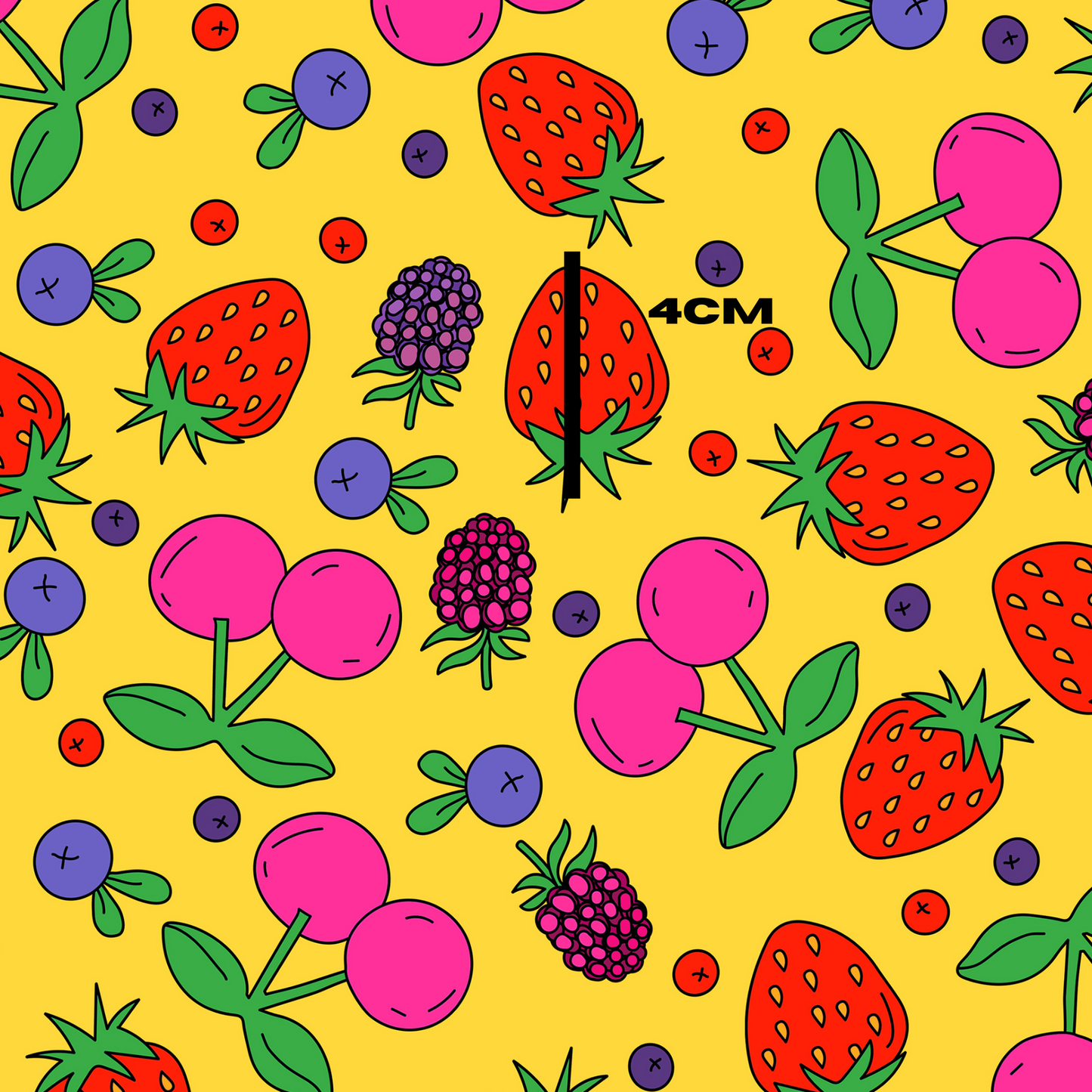 Berry on yellow