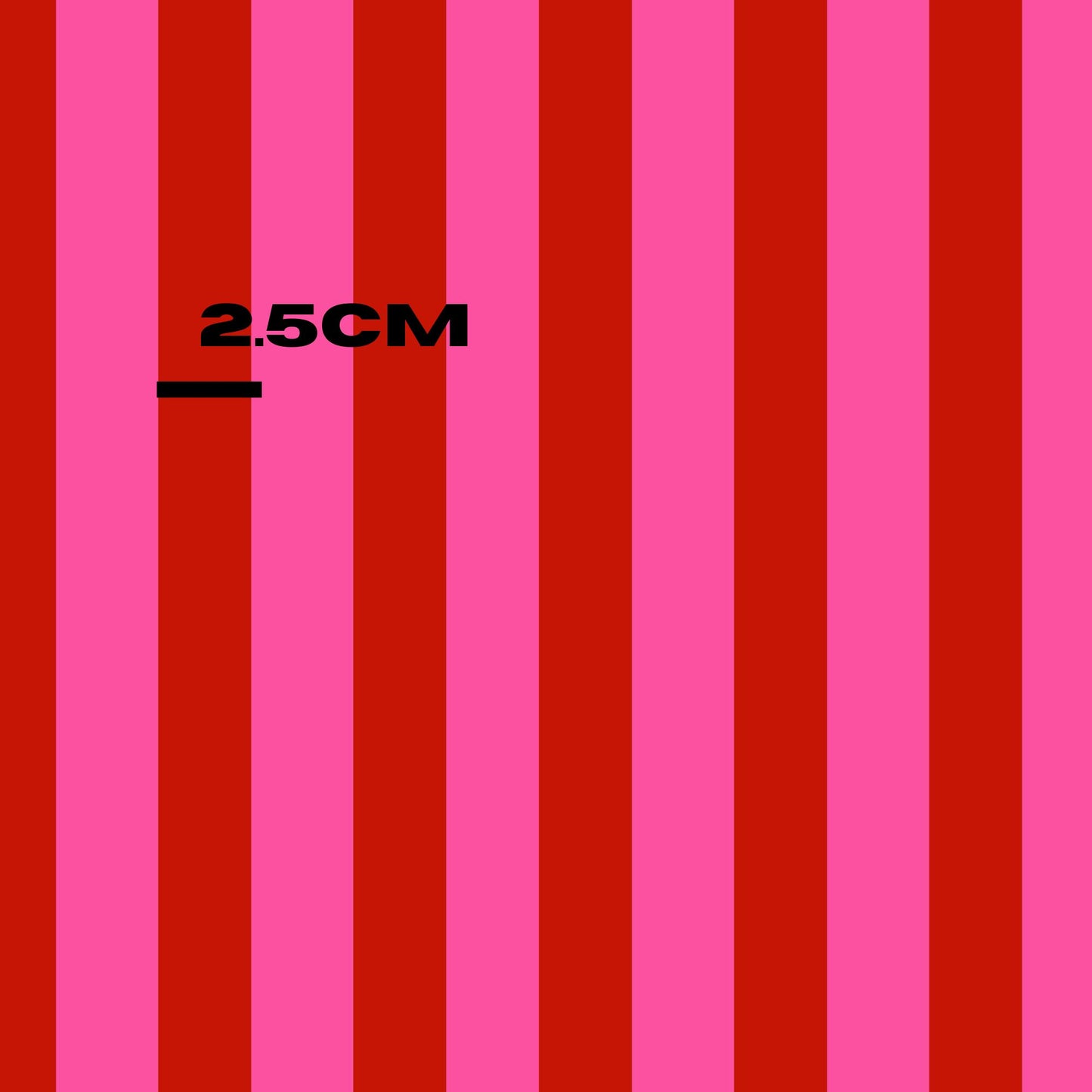 Bold red stripes