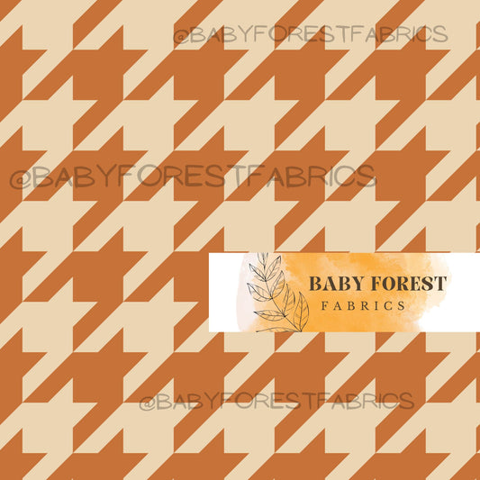 ochre houndstooth