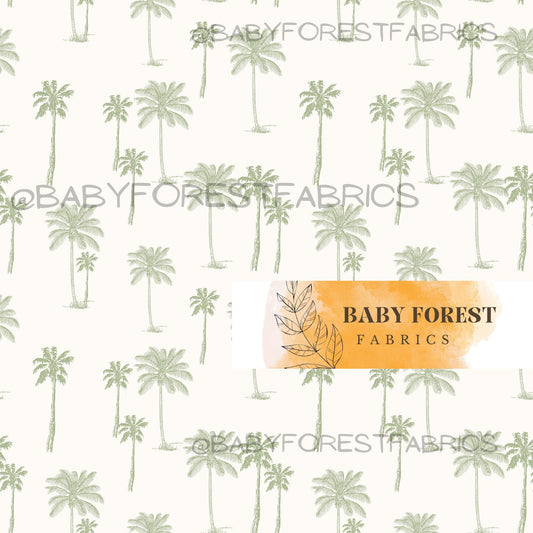 Mini green delicate palms