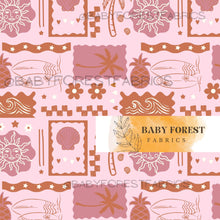 Load image into Gallery viewer, Pink brown surf girl patchwork
