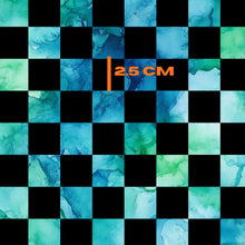 Load image into Gallery viewer, Black and green water checks
