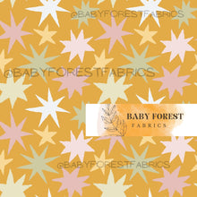 Load image into Gallery viewer, Bright stars on mustard
