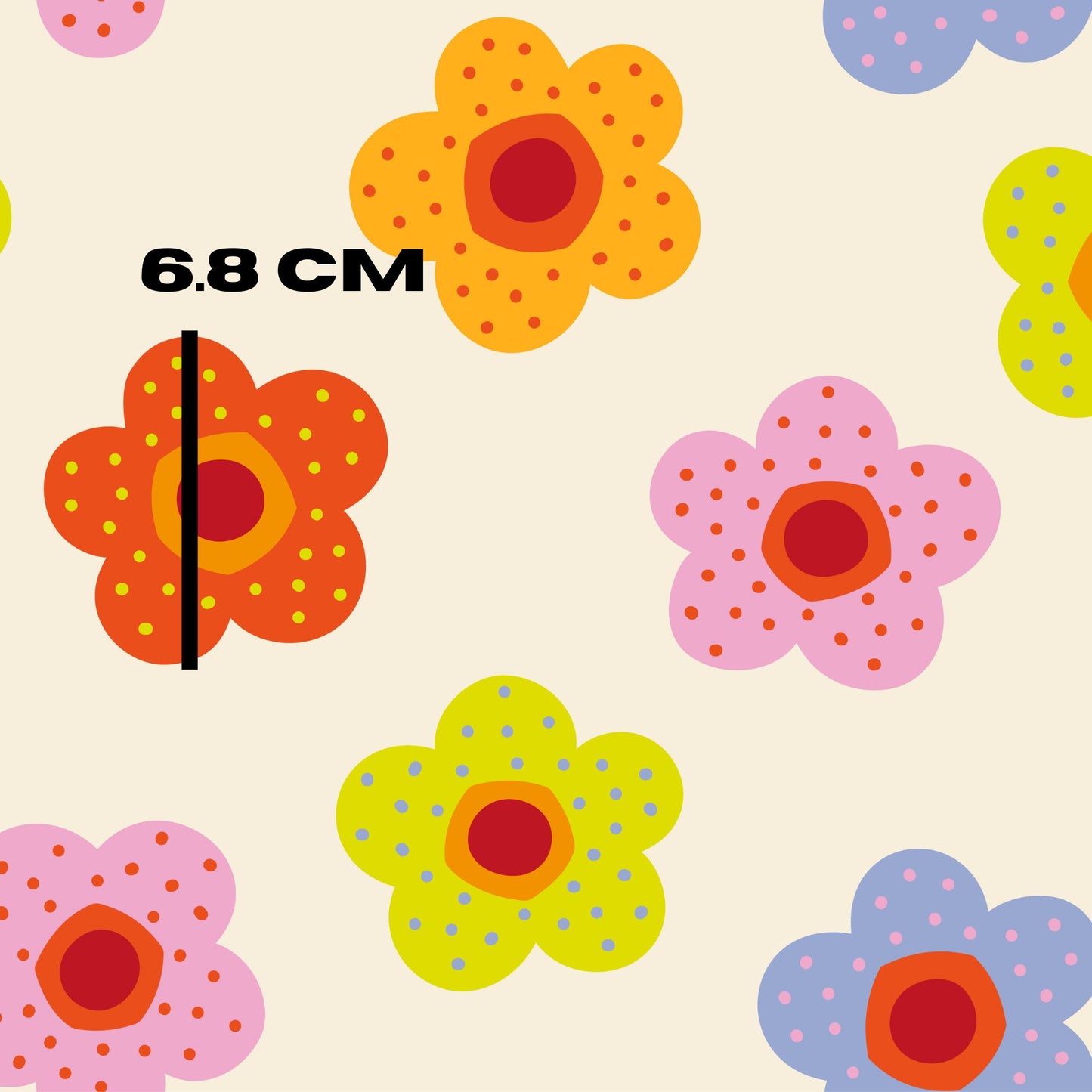 Spotty bold florals