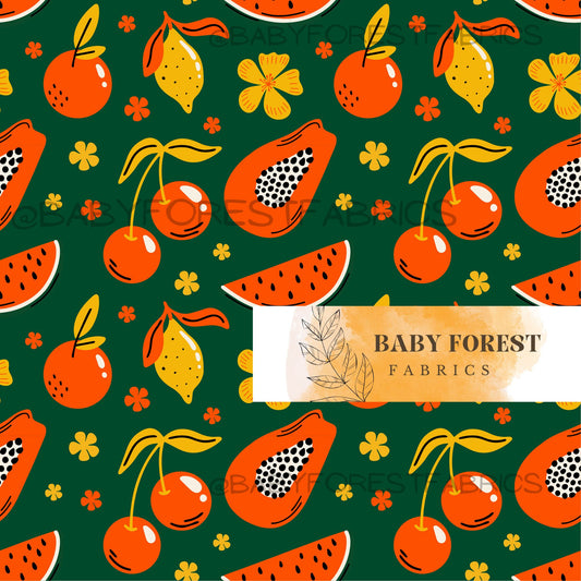 Green retro cherry