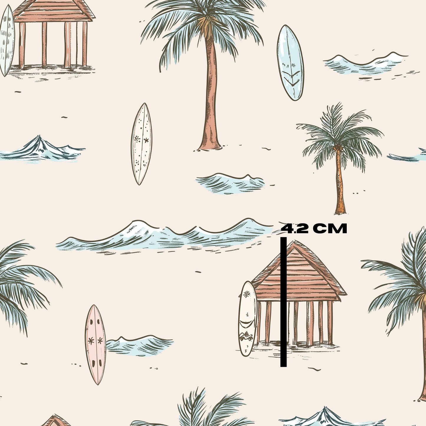 Beach huts beige