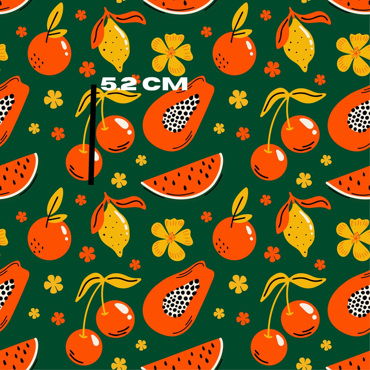 Green retro cherry