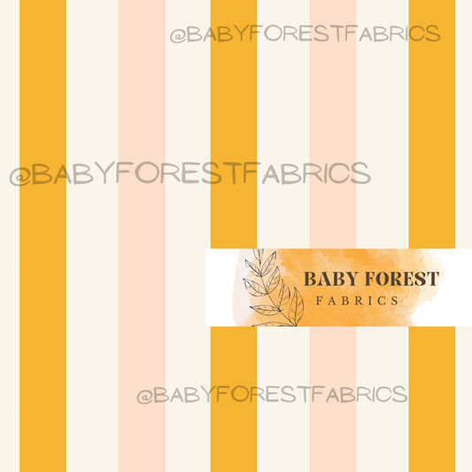 Thick golden peach stripes