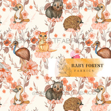 Load image into Gallery viewer, bush babies in Rust florals

