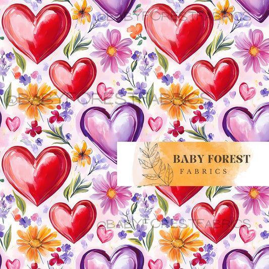 Painted hearts