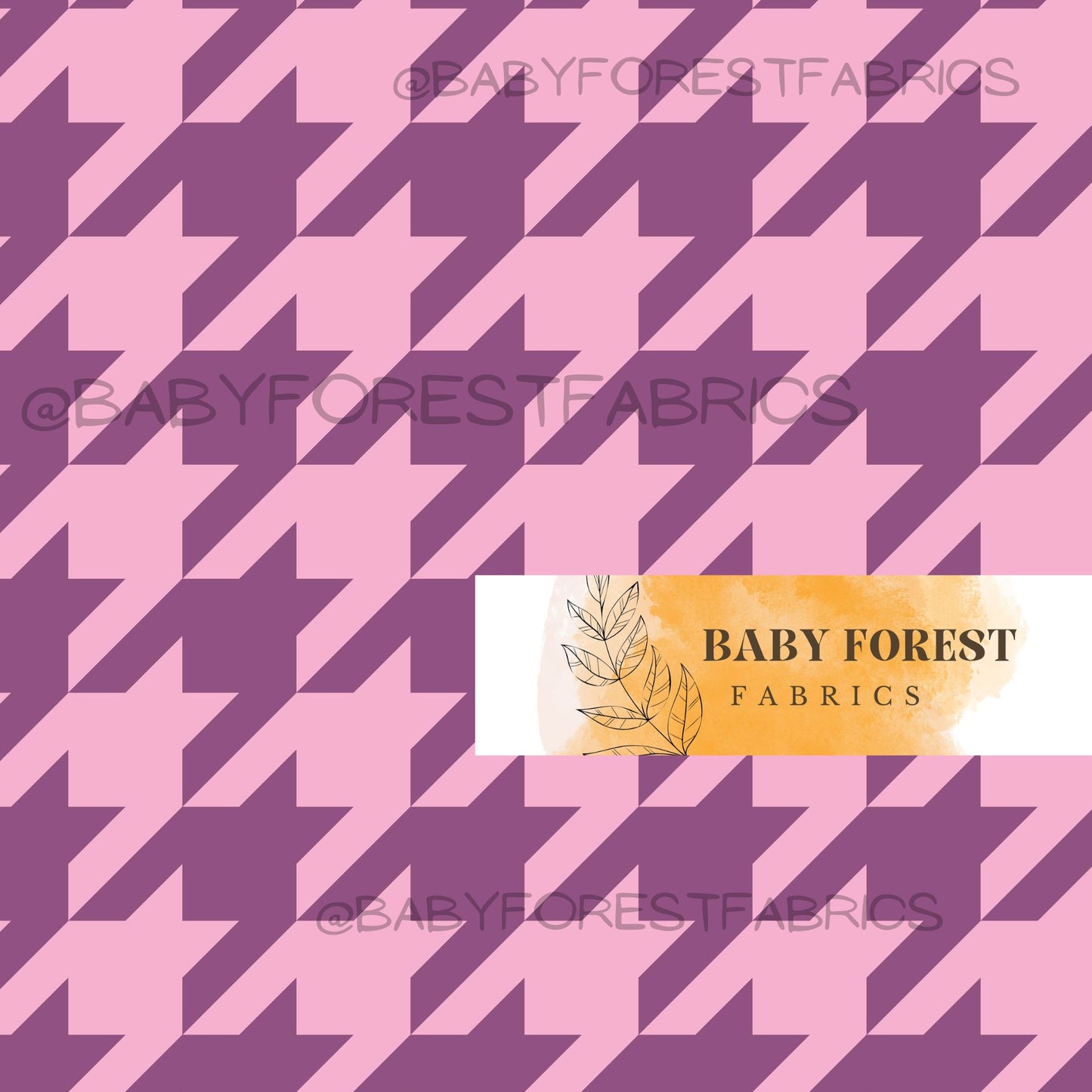 purple pink houndstooth