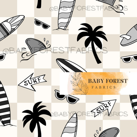 Surfing beige checks