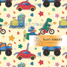 Load image into Gallery viewer, Retro travel dino yellow
