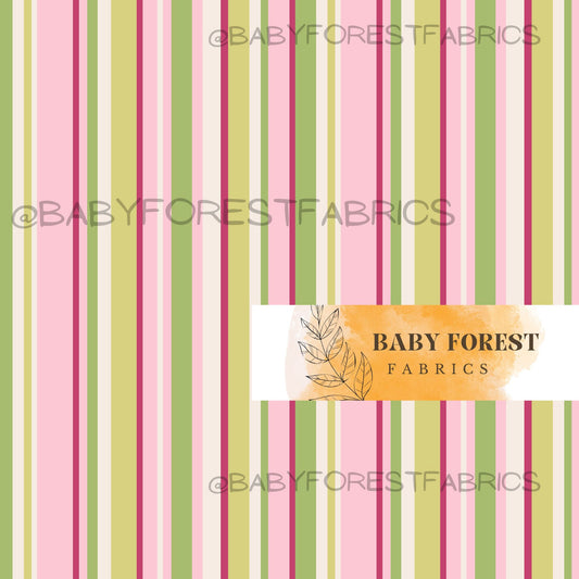 Green pink stripes