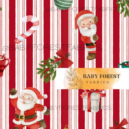 Red stripe santa