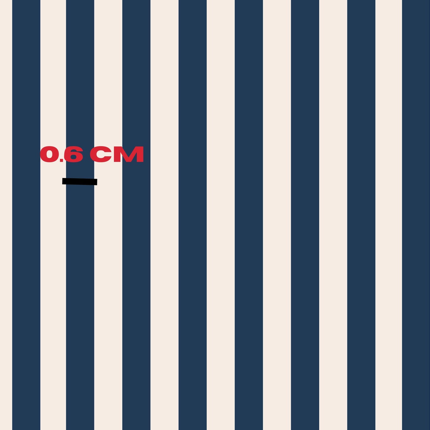 Navy and cream stripe by Missy
