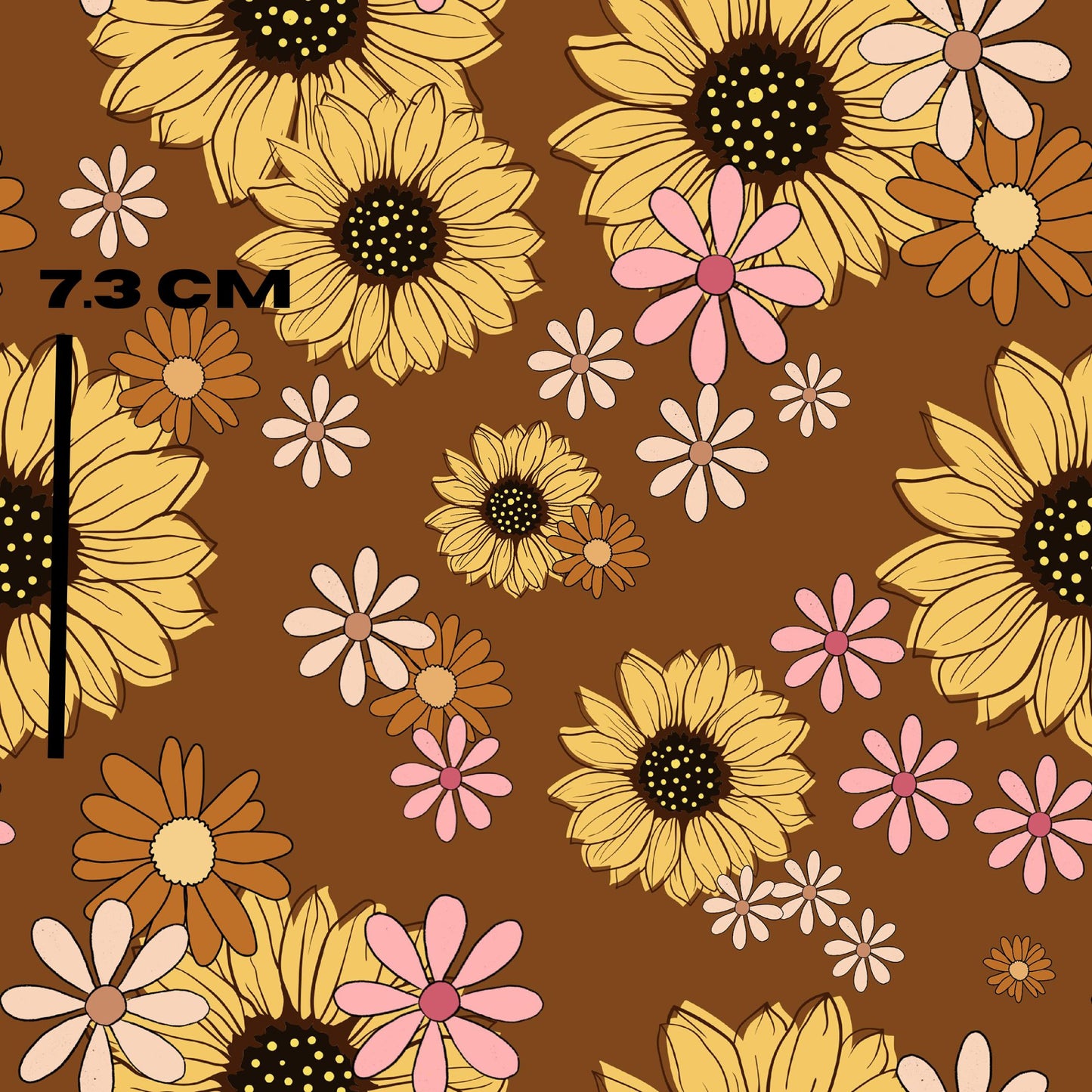 Summer sunflower brown
