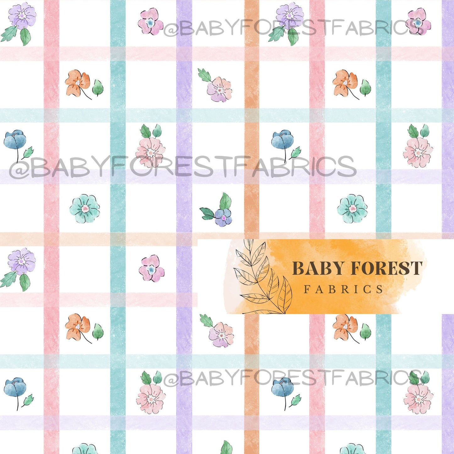 Delicate Floral Grid