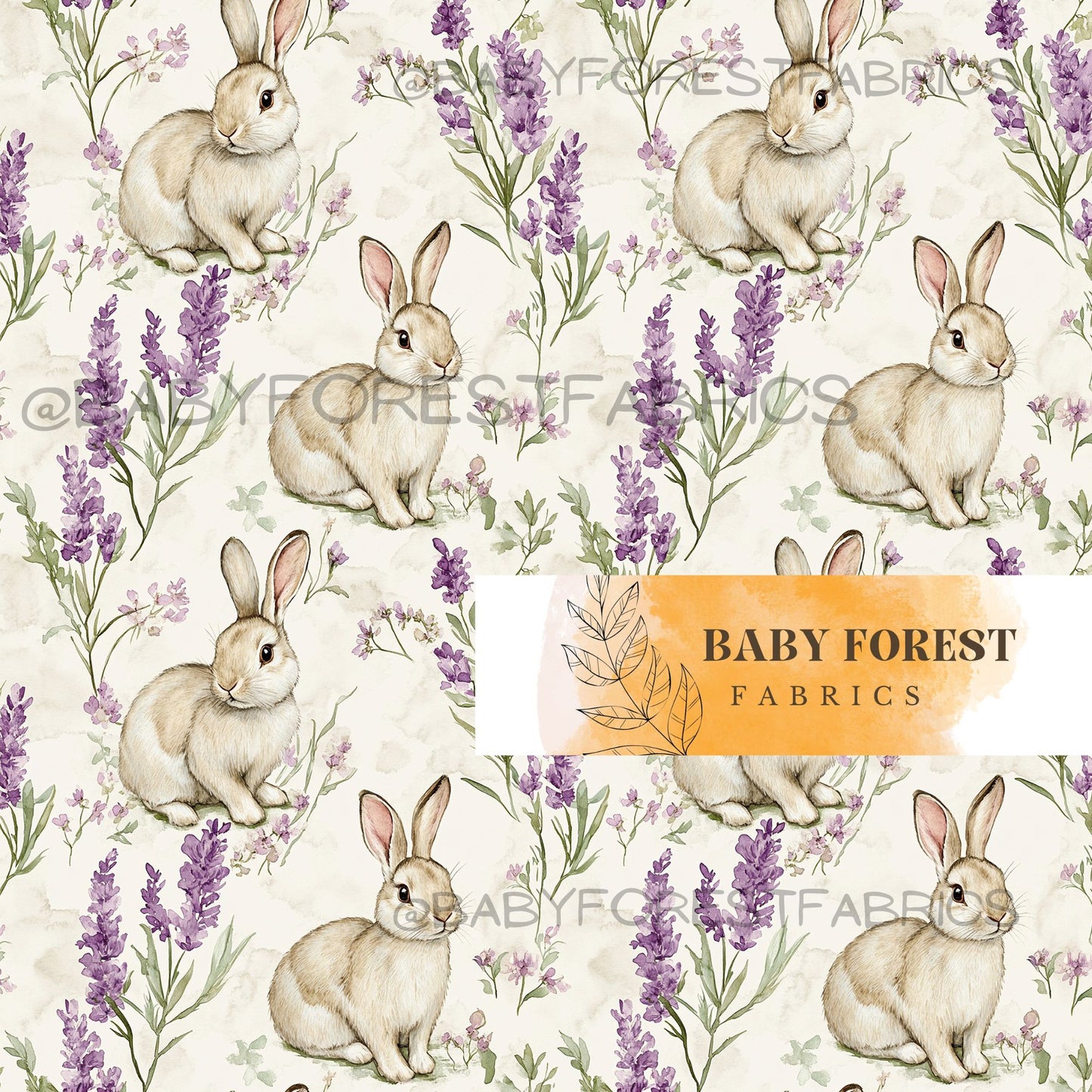 Vintage lavender bunny