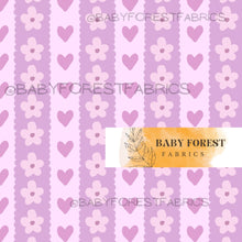 Load image into Gallery viewer, Purple floral stripe
